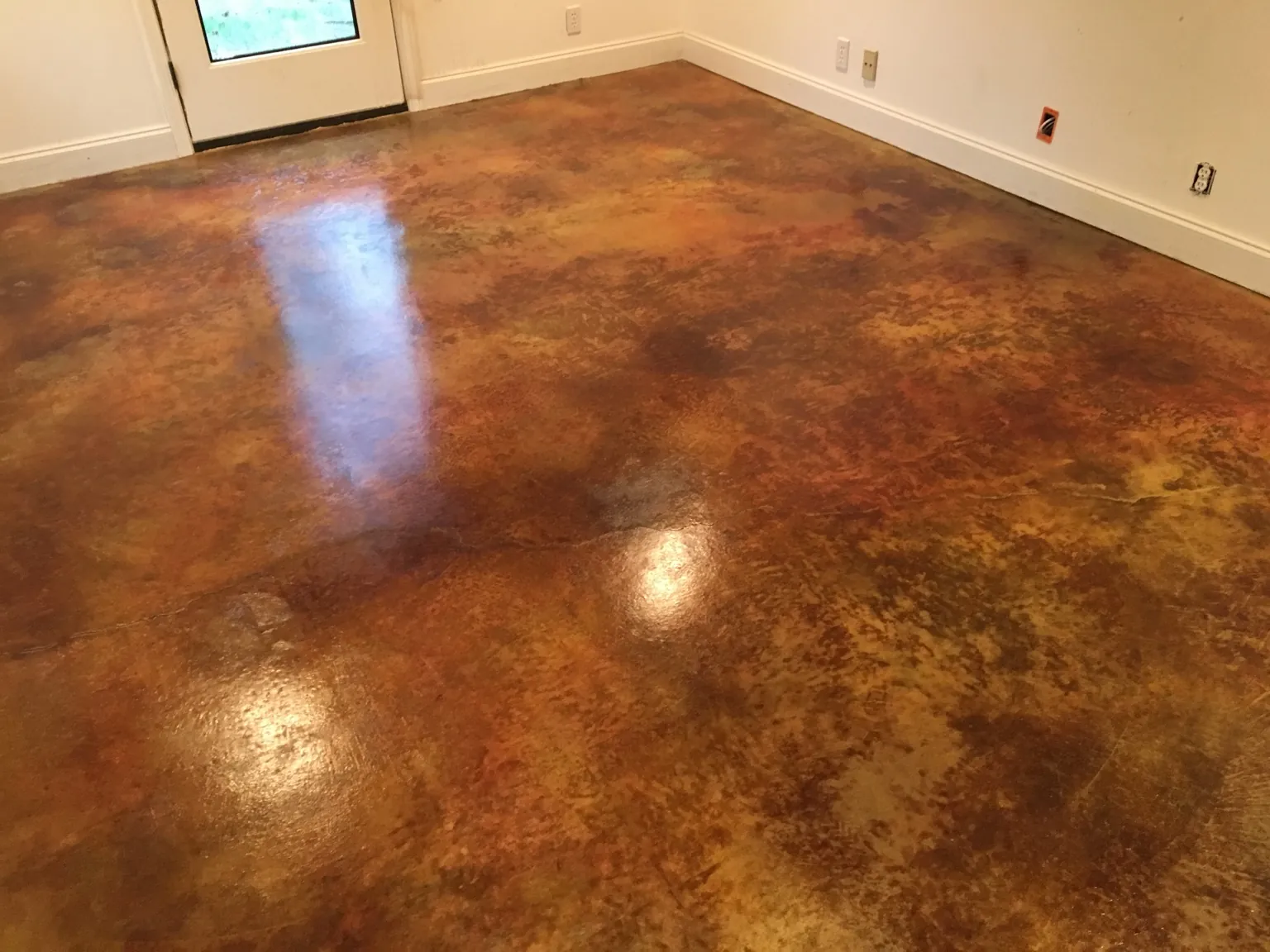 Decorative concrete flooring project by Coastal Concrete Studio